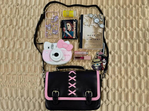 Bolso Mensajero Vintage Dark Style Todo en Uno: Cruzado, de Mano, de un Hombro