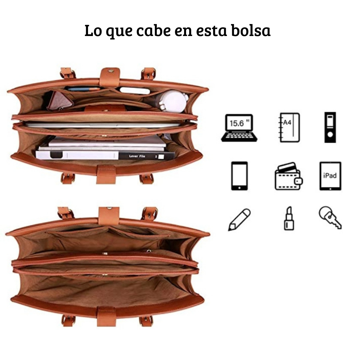 Bolsa Oficina para notebook 15.6'' Gran Capacidad
