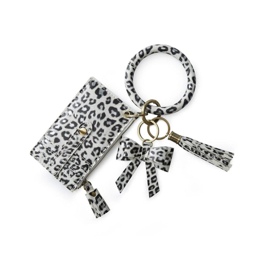 Llavero de Pulsera para Mujer con Borla y Lazo